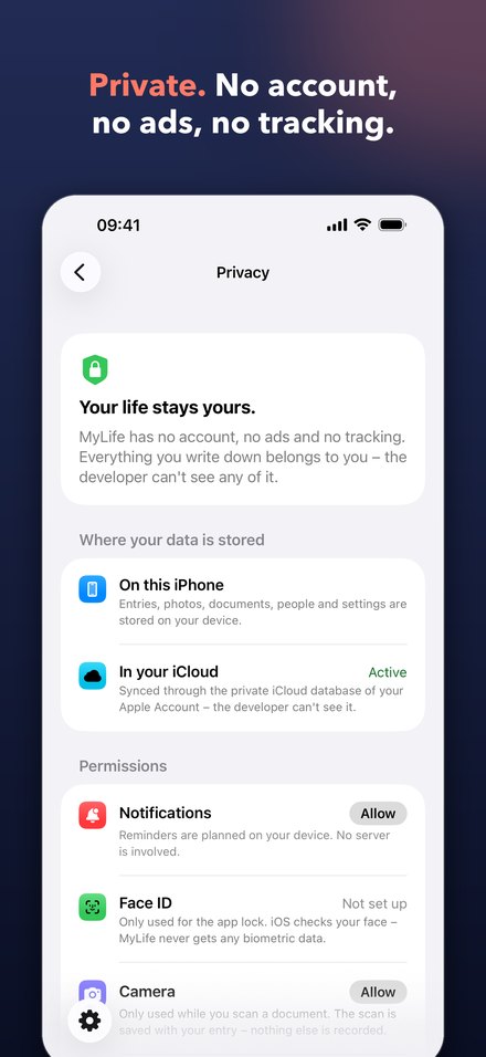 Private. No account, no ads, no tracking.